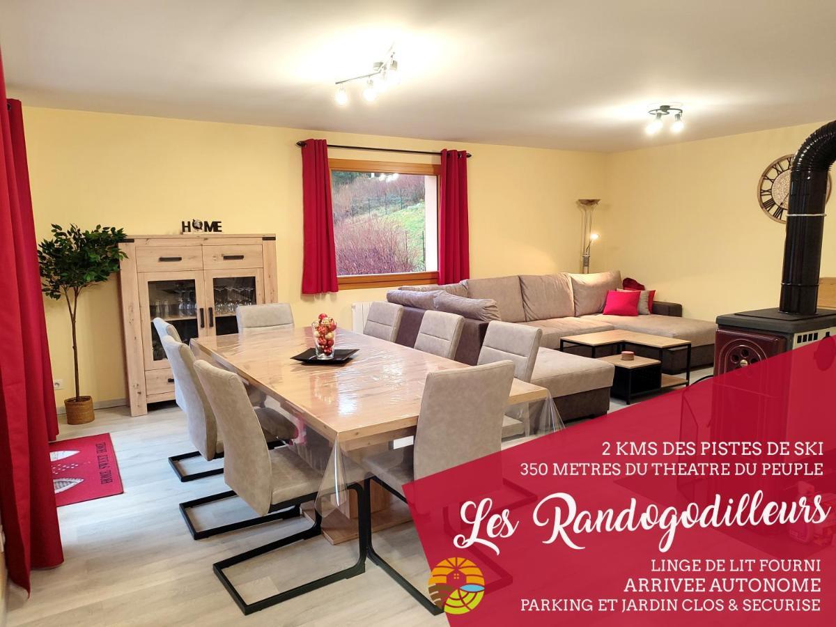 Les Randogodilleurs Avec Jacuzzi A 2Kms Des Pistes Et 350M Du Theatre Du Peuple ! Villa Bussang Exterior photo